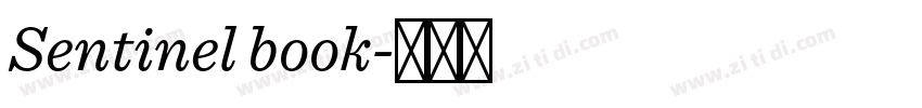 Sentinel book字体转换